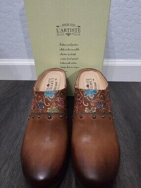 Spring Step L'Artiste Mules, Size 9.5-10